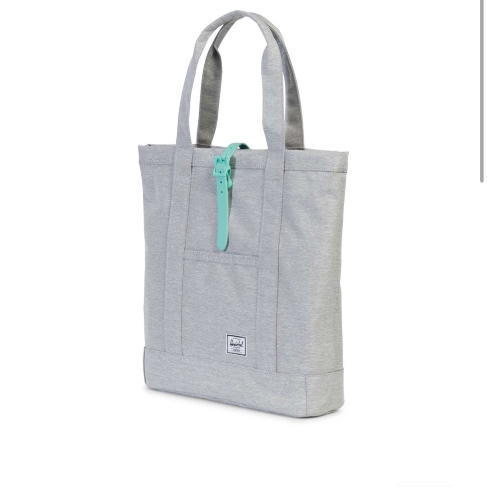 HERSCHEL SUPPLY CO. Market Tote Gray/Green VGC!